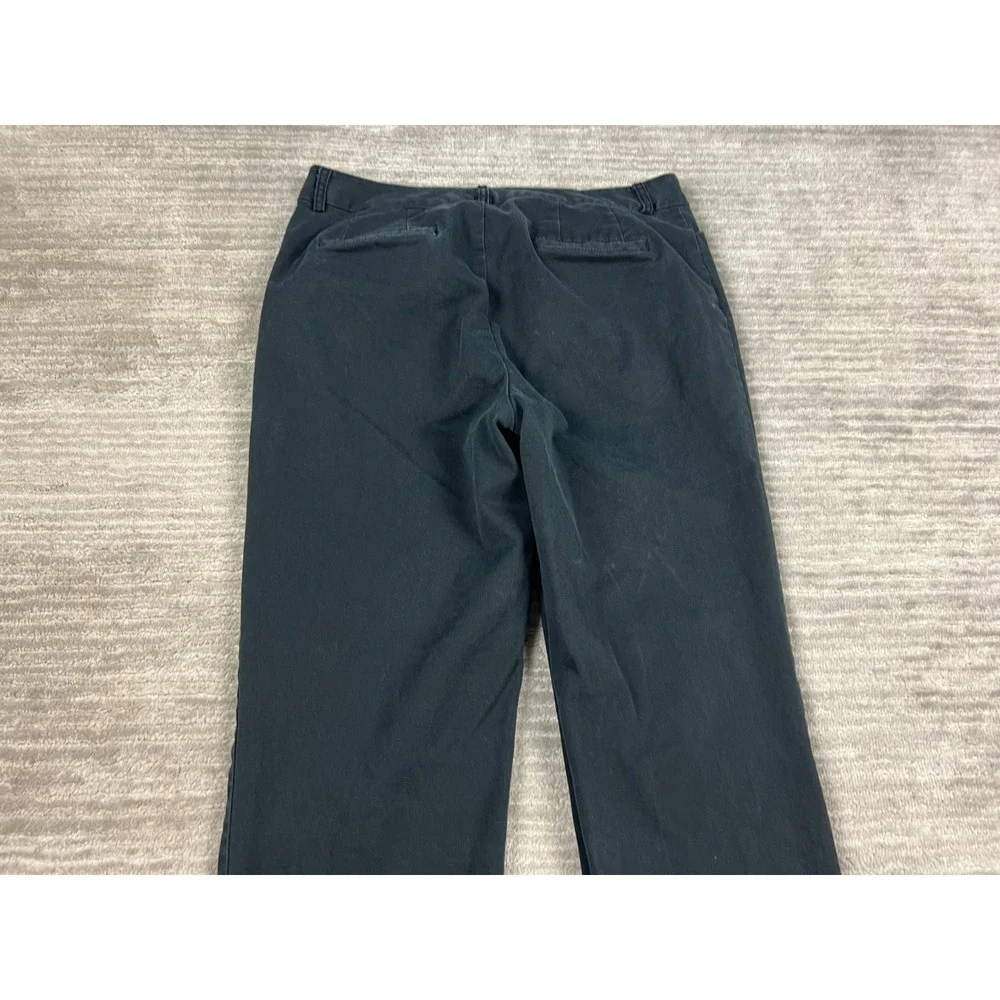 Caribbean Joe Pants Womens 10 Navy Blue Straight Leg‎ Cotton Blend Stretch Chino
